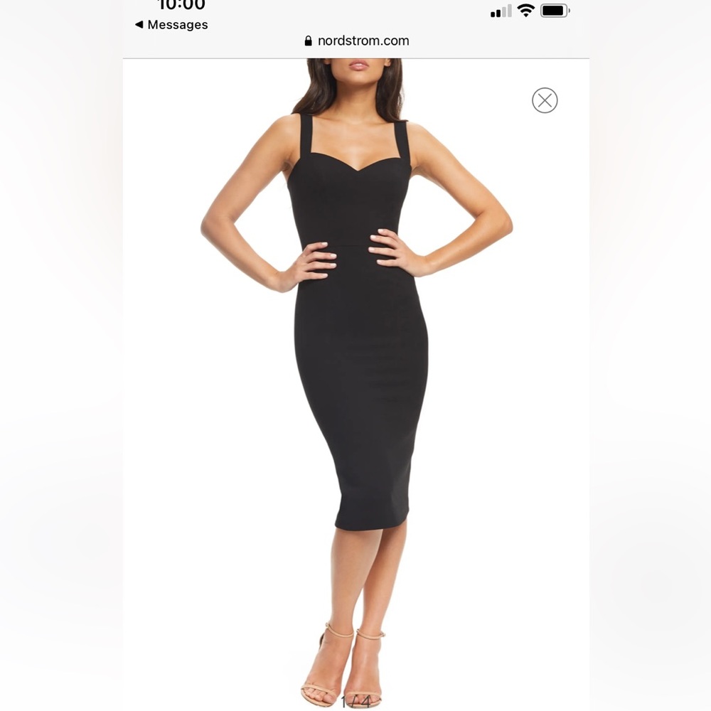 Nicole Sweetheart Neck Cocktail Dress